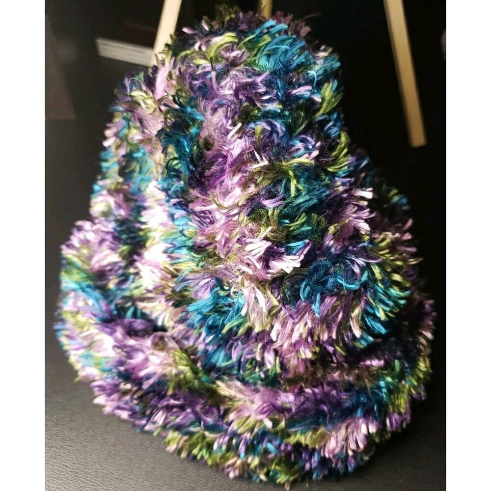 Cejon Accessories Womens Magic Hat Cap Purple Green Soft Stretchy - Picture 2 of 5